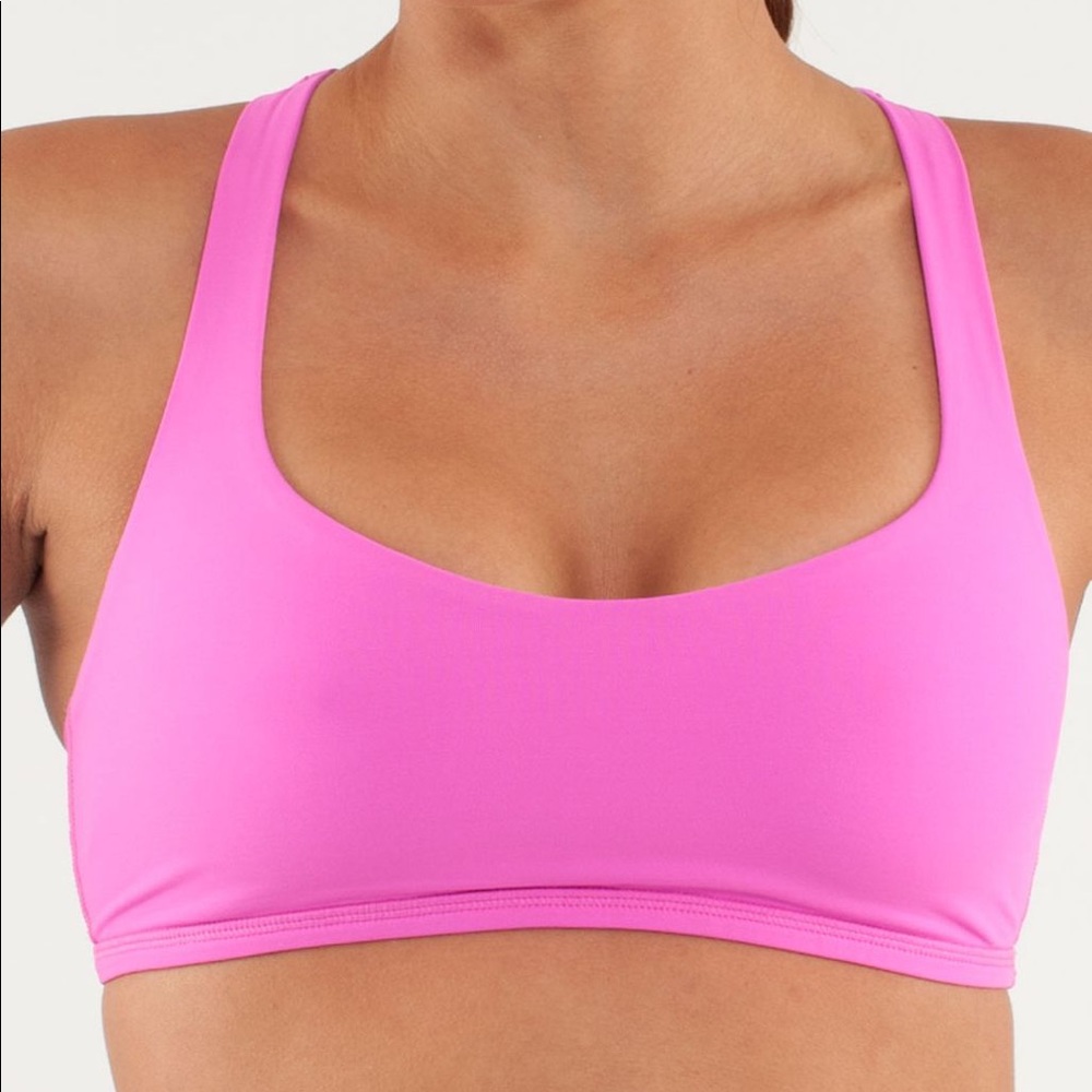lululemon pink sports bra